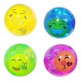 Bola Saltarina Luces Juguete Niños Interactivo Emoji Carita