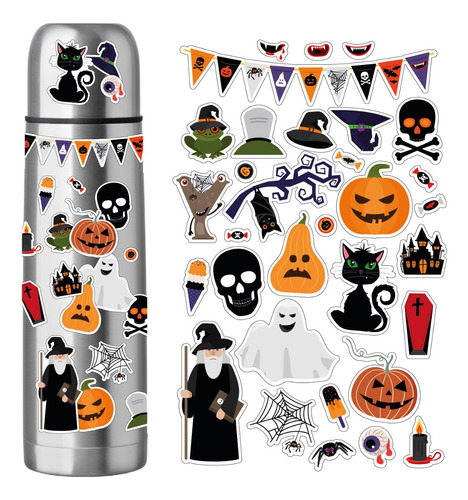 Stickers Calcos Halloween Terror Para Termo Compu Mate X31