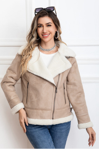 Chaqueta Aviadora Beige Chiporro Gamulan 