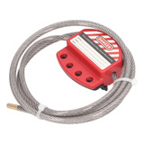 Dispositivo De Bloqueo Ajustable Tagout Cable Lock De Acero