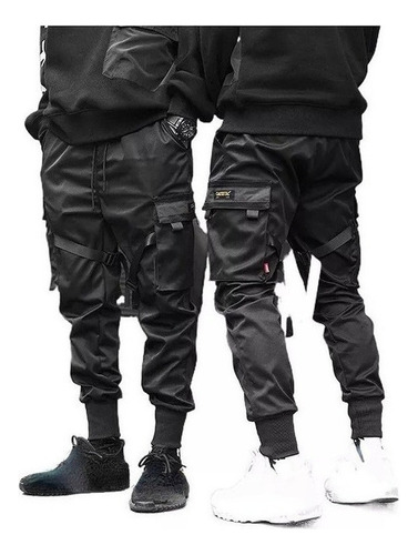 Pantalones Cargo Casual Harem Joggers Hip Hop Para Hombres