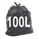 Saco De Lixo 100 Litros Reforçado Com 100 Unidades 5kg - Bl Cor Preto