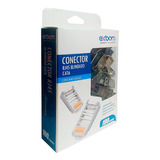 Conector De Crimpagem Rj45 Cat6 Blindado Gigabit