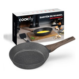 Sartén Antiadherente 20 Cm Cookify | Stone-tech Series | Libre De Pfoa, Cocina Saludable. Color Mármol Negro