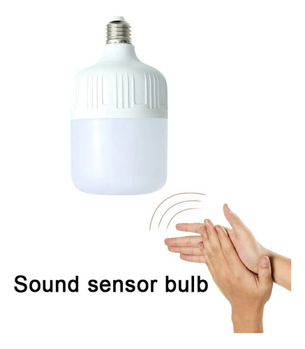 Bombilla Led Con Sensor De Sonido, Control De Voz, Lámpara D