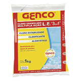 Cloro 3 Em 1  Genco 1kg - Cloro , Algistático E Clarificante