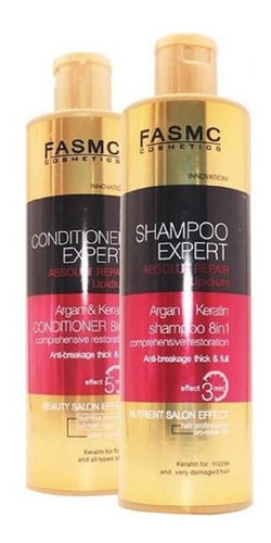 Shampoo- Acondicionador Tratamiento Capilar Argan Y Keratina