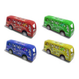 Kit 5 Carrinho Ônibus Brinquedo A Fricção Promoção Atacado