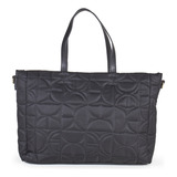 Bolsa Tote Cloe Para Mujer Material Reciclado Nylon 100% Color Negro