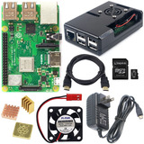 Raspberry Pi3 B Plus Case Ventilador Pi 3b Sd 32gb Kit Pi 3