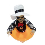 Esqueleto Baleiro Com Sensor Tigela Doces Festa Halloween