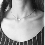 Collar De Luna Gargantilla Chocker Fino 100%plata 0.925 Moon