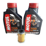 Aceite Y Filtro Motul 7100 10w50 Para Bajaj Dominar 400ug-