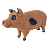 Boneco Porquinho Fazendinha Porco Animal Brinquedo 29cm