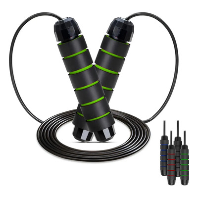 Cuerda Para Saltar Profesional Ecomlab Cuerda Acero Crossfit Color Verde | MercadoLibre