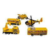 Set 5 Vehículos Construcción Juguetes Camión Niños Regalo