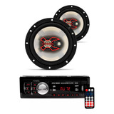 Alto-falante X Triaxial 6  50w Rms + Som Automotivo 8850b Bt