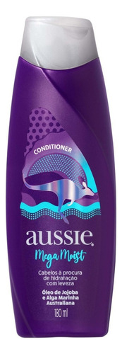 Condicionador Mega Moist Super Hidratação 180ml Aussie