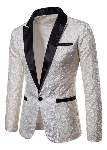 Blazer Hombre Floral For Fiesta Cena Boda Baile