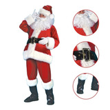 L Traje De Navidad Santa Franela De Lujo Para Hombre