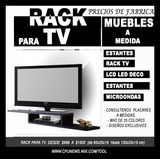 Rack Panel Para Led Tv Flotante Con Estante De Melamina