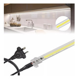 Perfil Listón Luz Bajo Alacena Led Cob 220v Cenefa Cocina