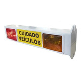 Entrada E Saída Veículos Sinalizador De Garagem Em Led Cor Da Luz Amarelo/vermelho 110v/220v