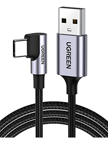 Cable Ugreen Usb C En Ángulo Recto, Cable De Carga Rápida De