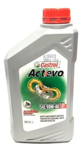 Aceite Castrol Actevo 4t 10w40 Semi Sintetico-bmmotopartes