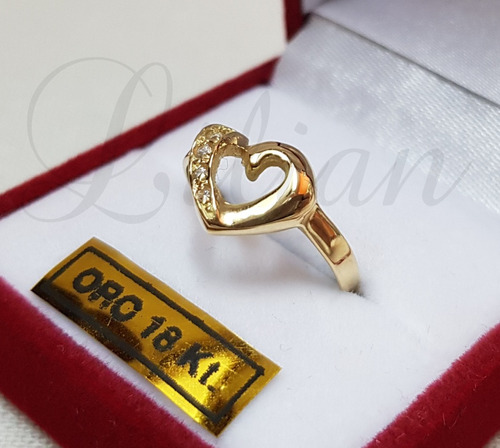 Anillo Oro 18kanillo Corazon