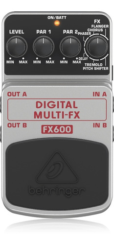 Pedal Behringer Guitarra Multi-efeito Fx600