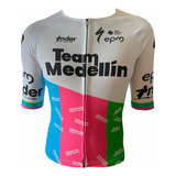 Jersey Pro Team Medellin 2024 Ciclismo Ruta Mtb Fabricar