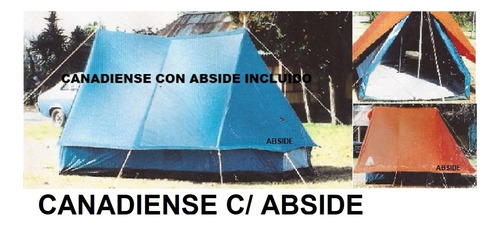 Carpa Canadiense Con Abside Incluido 4 Personas  Piragua 