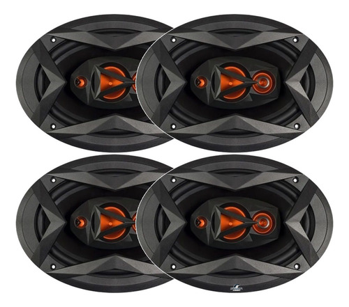 4 Alto Falantes 6x9 Jbl Selenium 400w Rms Quadriaxial 69