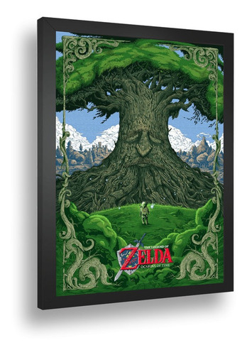 Quadro Decorativo Poster Game The Legend Zelda Nitendo A3