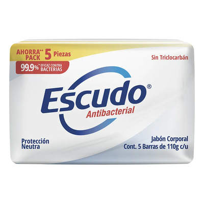 Jabones en Barra Escudo Protección Neutra 110gr 5 Piezas | MercadoLibre