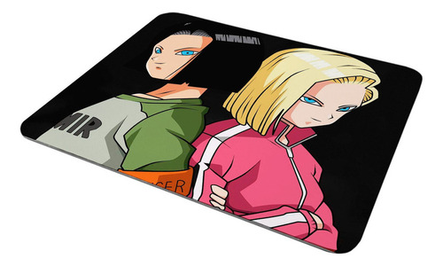 Mouse Pad Dragon Ball Androides 18 Y 17 Md #81