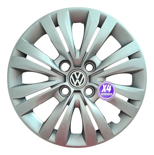 Juego De 4 Tazas Vw Gol Trend Voyage Rodado 14 Pulgadas