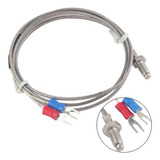 Termocupla Tipo K  800º C 1 Metro Cable Rosca M6