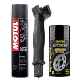 Motul C1 Limpiador Cadena + Cepillo + Lubricante Grafeno