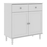 Aparador Buffet Ditália 2 Gavetas 2 Portas R-629 Cor Branco