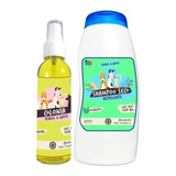 Kit  P/ Perros Shampoo Seco Anti Pulgas + Colonia  Maracuya