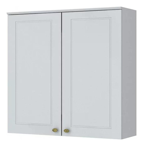 Armário Aéreo 2 Portas 80cm Americana - Móveis Henn Cor Branco Hp