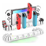 Porta Juegos Y Cargador Para Joycon Nintendo Switch
