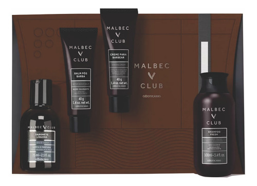 Kit Presente Malbec Club (4 Itens) O Boticário