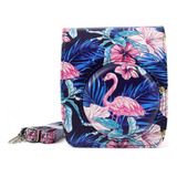 Bolsa De Cuero Flamingo Pu Para Cámara Fujifilm Instax Mini9