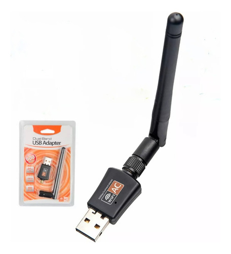 Adaptador Wifi Usb 600mbps Doble Banda 5g Y 2.4g