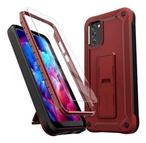 Funda Para Samsung Galaxy A02s Roja  + Protector De Panta...