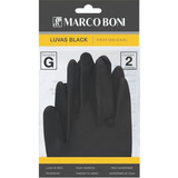 Luva Latex Black G C/ 2 Unid Profissional Salão E Barbearia