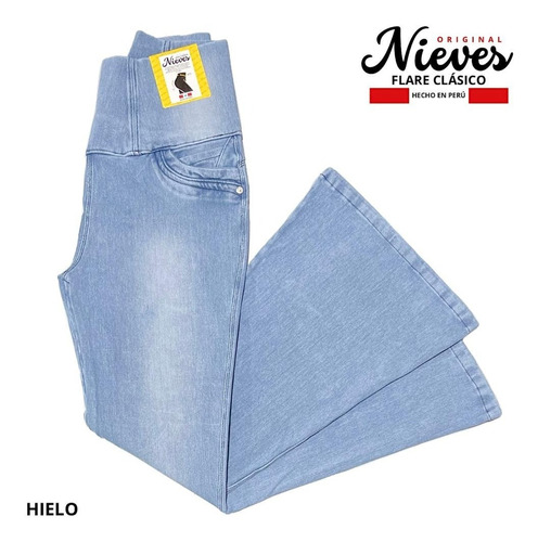 Jeans Fajero Flare Original Nieves (push Up )